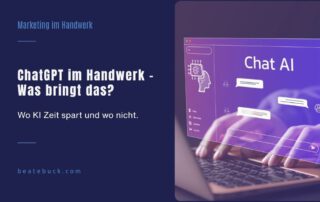 Beitragsbild zu ChatGPT im Handwerk