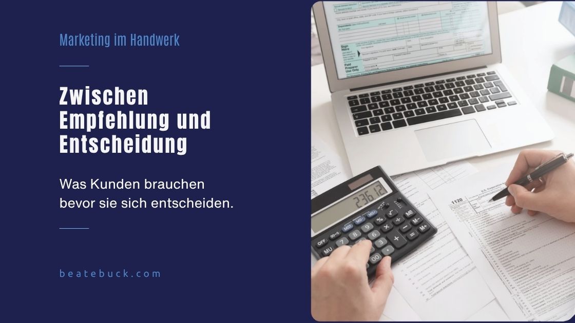 Beitragsbild Zwischen Empfehlung und Entscheidung