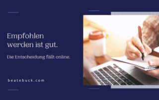 Beitragsbild empfohlen werden ist gut Entscheidung fällt online